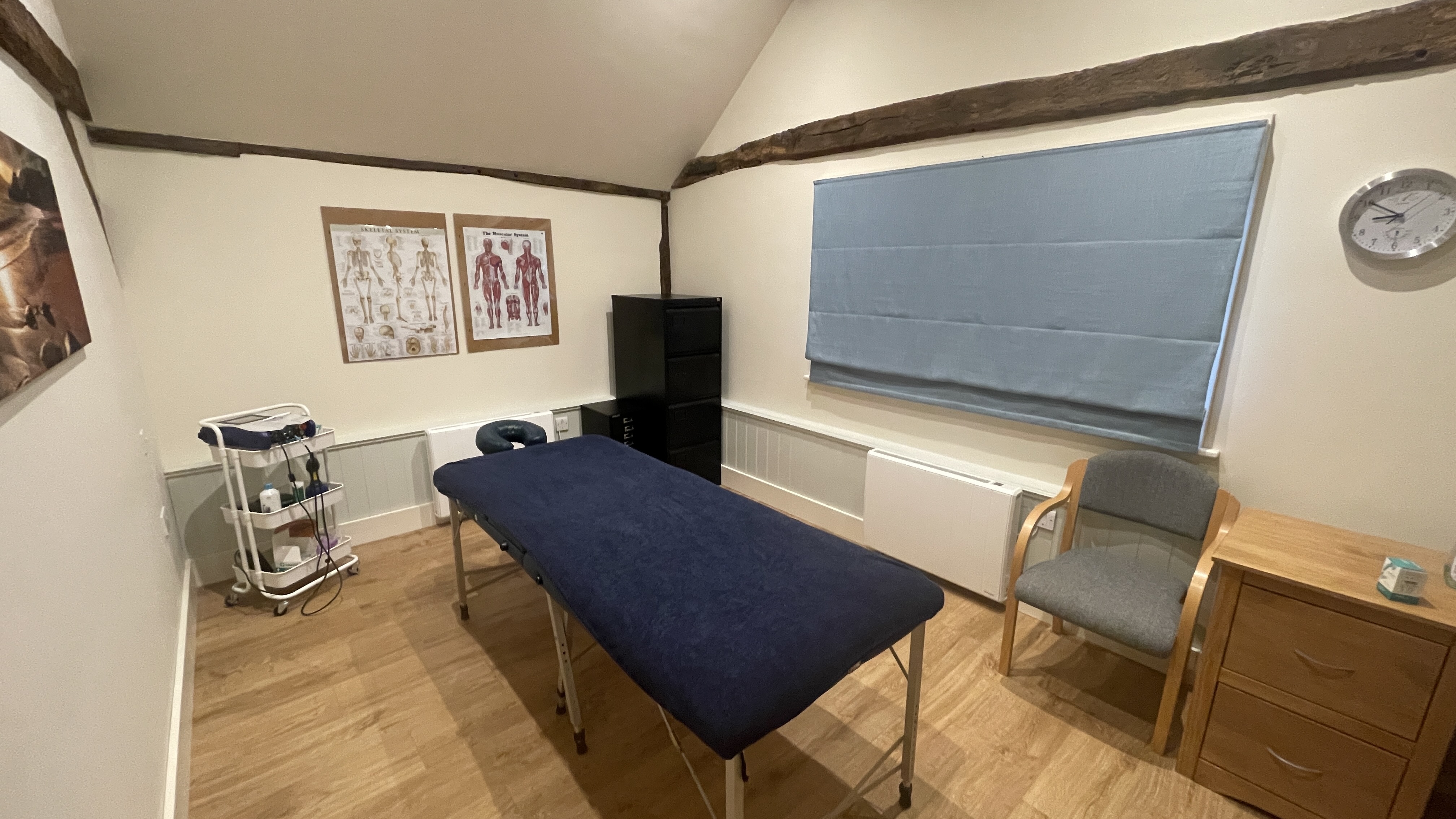 The Welfit treatment room at Brook Cottage, Kirdford.